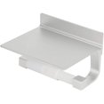 thumbnail image 3 of Accessory-Space Aluminum Wall?Mounted Roll Paper Rack Toilet Paper Holder with Phone Storage Shelf Silver, 3 of 7