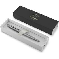 Parker Jotter XL Ballpoint Pen | Monochrome Stainless | Medium Point | Blue Ink | Gift Box, Grey