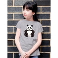 thumbnail image 2 of Cute Funny Big Panda T-Shirt Juniors -Image by Shutterstock,  x-Small, 2 of 4