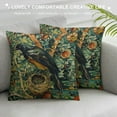 thumbnail image 3 of Orinice  William Forest Raven On Acanthus Leaves Blue Green Floral 12 Morris Throw Pillow Covers  Aesthetic Pillow Decorative Pillowcase Home Decor Living Room Cushion Case Bed Sofa Couch, 3 of 5