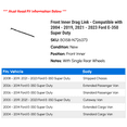 thumbnail image 2 of Front Inner Drag Link - Compatible with 2004 - 2019, 2021 - 2023 Ford E-350 Super Duty 2005 2006 2007 2008 2009 2010 2011 2012 2013 2014 2015 2016 2017 2018 2022, 2 of 2