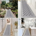 thumbnail image 2 of Yamaziot 2'x10' Runner Rug for Long Hallway, Washable Kitchen Floor Mat Non Skid Entryway Rug Low Profile Indoor Front Door Mat, Gray, 2 of 7