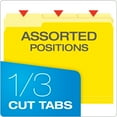 thumbnail image 2 of Pendaflex Interior File Folders 1/3 Cut Top Tab Letter Yellow 100/Box 421013YEL, 2 of 6