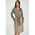 thumbnail image 1 of Vestido envolvente Roman Fashion /Juvenil, 1210 (Cafe) cafe G Roman Fashion V-ST-1210-CAFÃ, 1 of 6