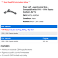 thumbnail image 2 of Front Left Lower Control Arm - Compatible with 1995 - 1996 Toyota Avalon 3.0L V6, 2 of 2