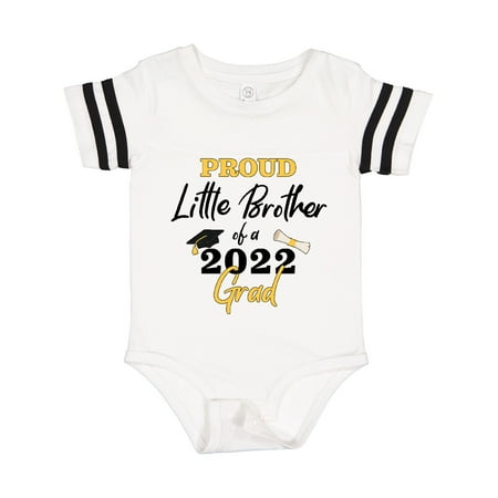 

Inktastic Proud Little Brother of a 2022 Grad Gift Baby Boy Bodysuit