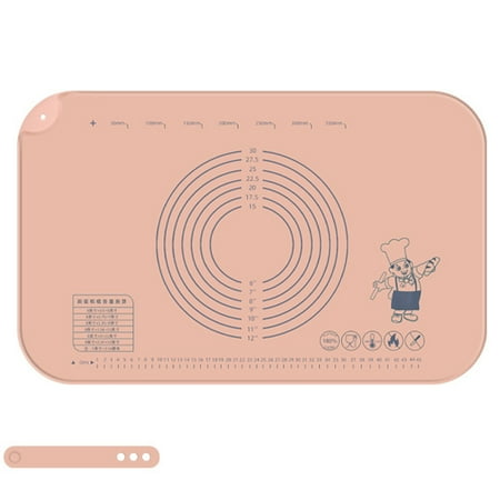 

LINASHI Dough Kneading Mat Silicone Pastry Mat Extra Non-stick Heat-resistant Rectangle Food Grade Countertop Bread Dough Kneading Rolling Pad Kitchen