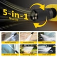 thumbnail image 2 of Portable Cordless Pressure Washer, 5-in-1 Nozzle, 1000 PSI High for Car, Patio, Garden, Camping Cleaning, 2 of 9