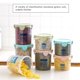 thumbnail image 3 of Latas de plástico para almacenamiento de granos, tanque de almacenamiento de alimentos frescos transparente para cocina con tapa, latas selladas para mantenimiento fresco de alimentos, rendimiento sólido, 3 of 7