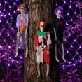 thumbnail image 5 of 1 Posing Halloween Skeleton Decorations 19X5 Inch Posable Skeleton Spooky Decor for Indoor Outdoor Haunted House Halloween Party 1 Pack, 5 of 7