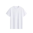 thumbnail image 2 of TEAJOPSUU Men's Slim Fit T-Shirt Stretchy Solid Color Breathable Short Sleeve Tee for Gym & Workout White, 2 of 5