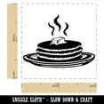 thumbnail image 2 of Hot Pancakes Flapjacks Breakfast Self-Inking Rubber Stamp Ink Stamper - Purple Ink - Small 1 Inch, 2 of 7