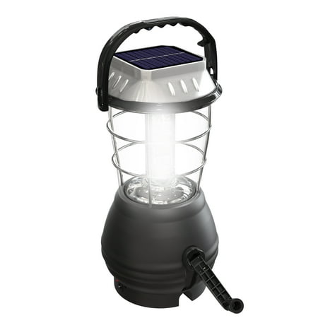Solar Powered, Crank Dynamo, Battery Operated Lantern- 4 Ways to Power- 180 Lumen 36-LED with Adjustable Settings for Camping, Emergency by (Best Emergency Crank Lantern)