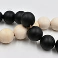 thumbnail image 4 of Large Wood Bead Garland Decorative Beads with Tassels, 49.2" Long Wooden Beads Garland, Coffee Table Decor, Perfect Boho Farmhouse Bookshelf Mantel Tray Centerpiece Ornament, 4 of 5