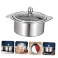 thumbnail image 4 of FONDOTIN Hotpot Cooking Pot Multi-purpose Pot Stainless Steel Round Dual Pot Design 1Pack, 4 of 8