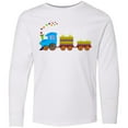 thumbnail image 3 of Inktastic Colorful Toy Train Long Sleeve Youth T-Shirt, 3 of 5