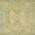 thumbnail image 1 of Ahgly Company Machine Washable Indoor Square Abstract Brass Green Area Rugs, 4' Square, 1 of 7