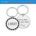 thumbnail image 1 of Etiqueta de perro personalizada, etiqueta de identificación de mascota, etiquetas de nombre, etiquetas de cachorro de gato personalizadas gratis, Collar de acero inoxidable, accesorios para mascotas, triangulación de envíos Tan Jianjun unisex, 1 of 2