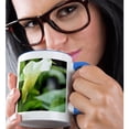 thumbnail image 2 of 3drose, White Calla Lily Floral - Spring Flowers, 15oz Two-tone Blue Mug, 2 of 6