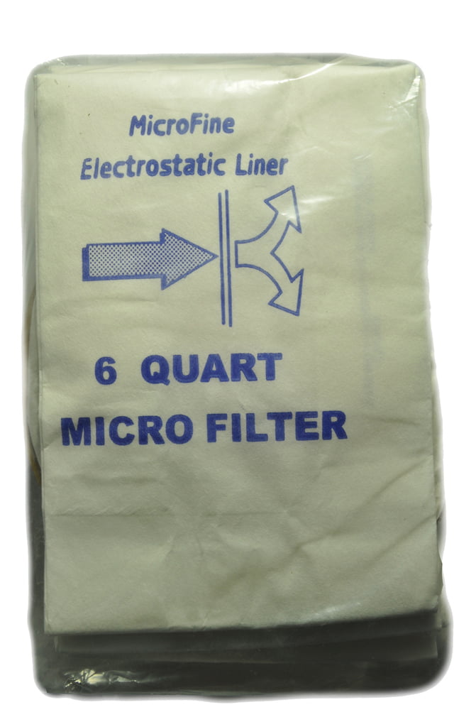 10 Packs of 6 Vacuum Bags 10 Quart QTR Microline BackPack Proteam Oreck Windsor 