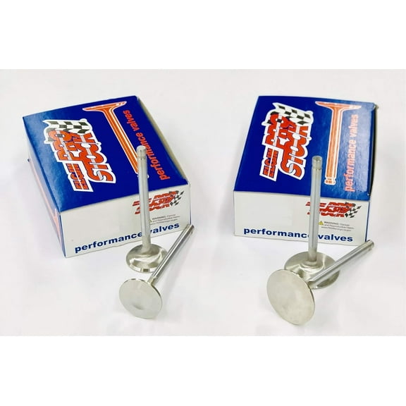 Elgin Industries Stainless Steel Valve Set  .100" Long 2.080" Intake & 1.6" Exhaust compatible with sb Chevy