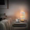 thumbnail image 5 of Yayeee Table Lamp for Bedroom Nightstand LED Portable Bedside Warm Light, Light Blue Stripes, 5 of 7