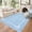 Blue, variant on Garvee 8'x10' Scalloped Area Rug Modern Solid Rug, Washable Rug Soft Low Pile Carpet with Non Slip Backing for Living Room Bedroom Home Decor, Beige