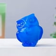 thumbnail image 2 of K-KED Natural Blue Opal Quartz Crystal Gemstone Owl Carved Healing Mini Home Ornament, 2 of 9
