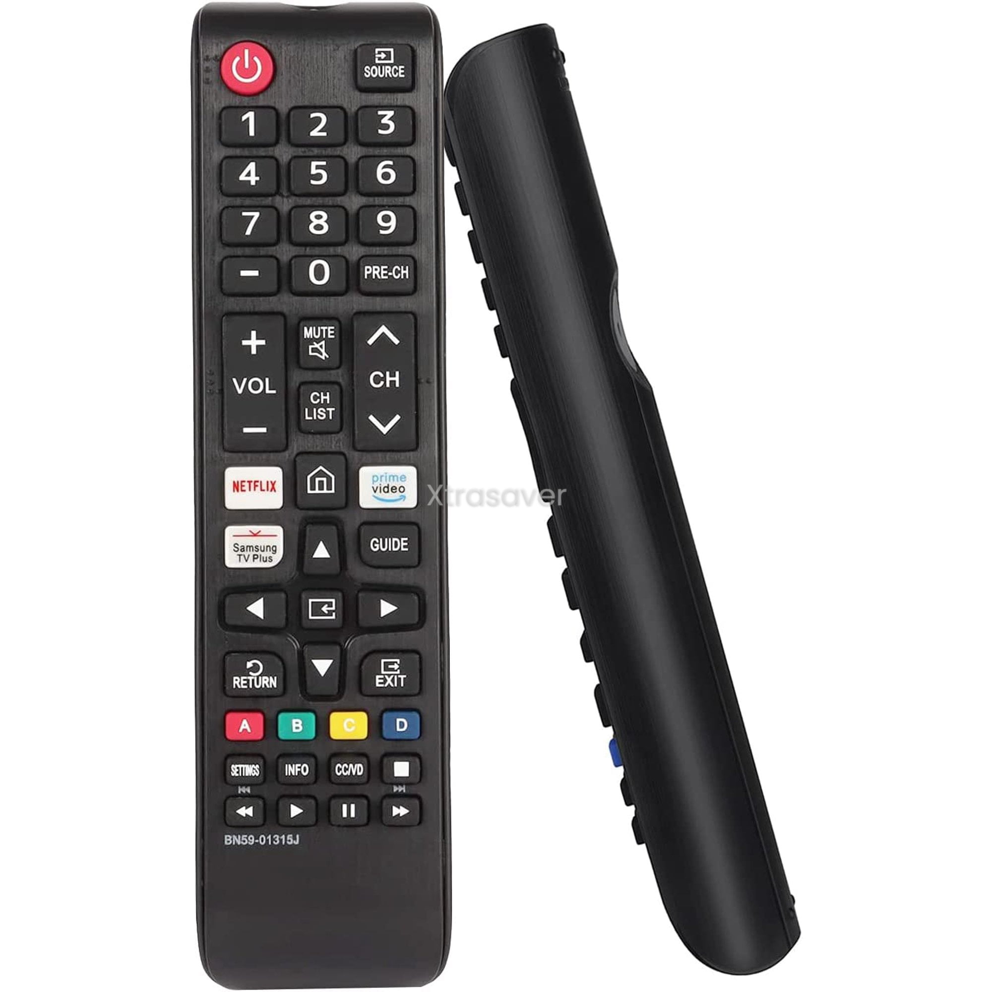 Xtrasaver BN59-01315J Universal Remote Control for All Samsung TV Remote  LCD LED QLED SUHD UHD HDTV Curved Plasma 4K 3D Smart TVs, with Shortcuts  for