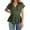 Green, variant on Blouses for Women Short Sleeve Basic Solid Color Shirts Loose Fit Fall Tops