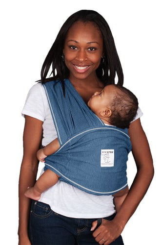 Simple Wrap Holder for Babywearing Men 47-52 Infant and Child Sling No Rings or Buckles Denim X-Large Baby Ktan Original Baby Wrap Carrier Carry Newborn up to 35 lbs Women 22-24 