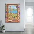 thumbnail image 3 of HFDF Landscape Poster Wall Art Vtage Farmhouse Decor Grapeve Orchard Prted on Canvas Picture Patg Artwork for Modern Home Livg Room Hotel Office Wall Decoration Ready to Hang 11x14inch Framed, 3 of 6