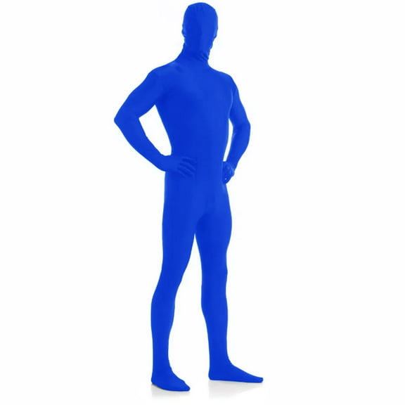 AltSkin Adult/Kids Full Body Stretch Fabric Zentai Suit Costume - Blue (Large)