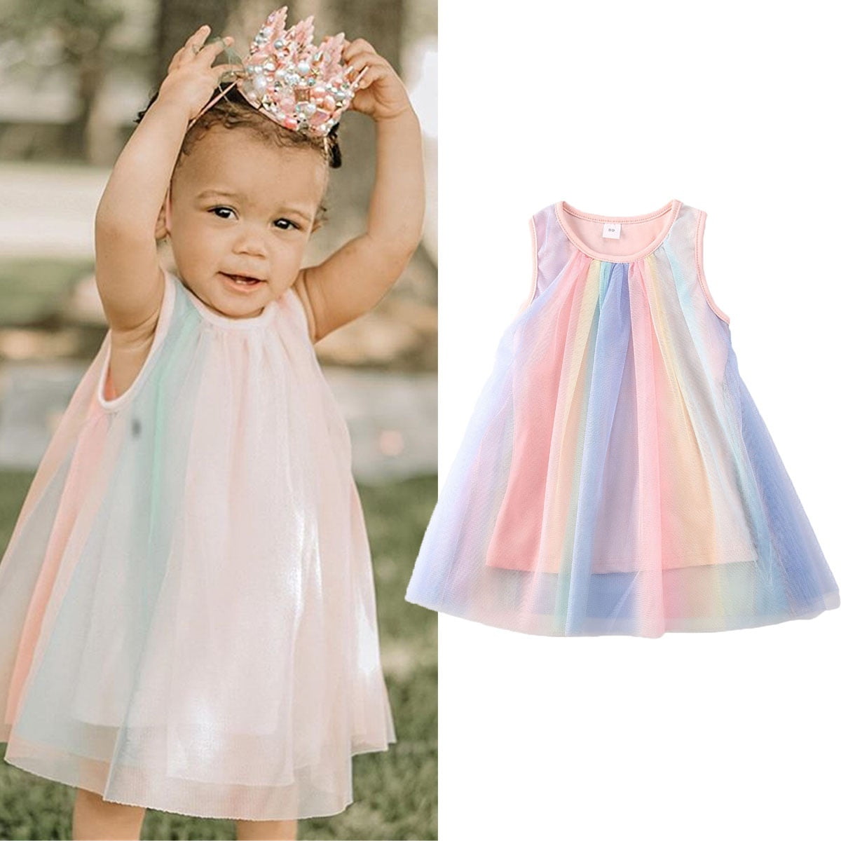 baby girl rainbow clothes