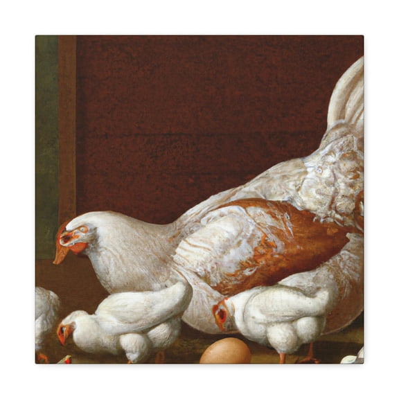 The Clucky Chickadee. - Canvas