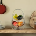 thumbnail image 3 of Basicwise Metal Storage Basket, Handles, 3 of 7