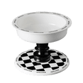 thumbnail image 5 of Fairela Lightweight Habitat Mounted Regular Ceramic Water Bowl with 1 Cat Bowl for Cats, White Chess, 5 of 7