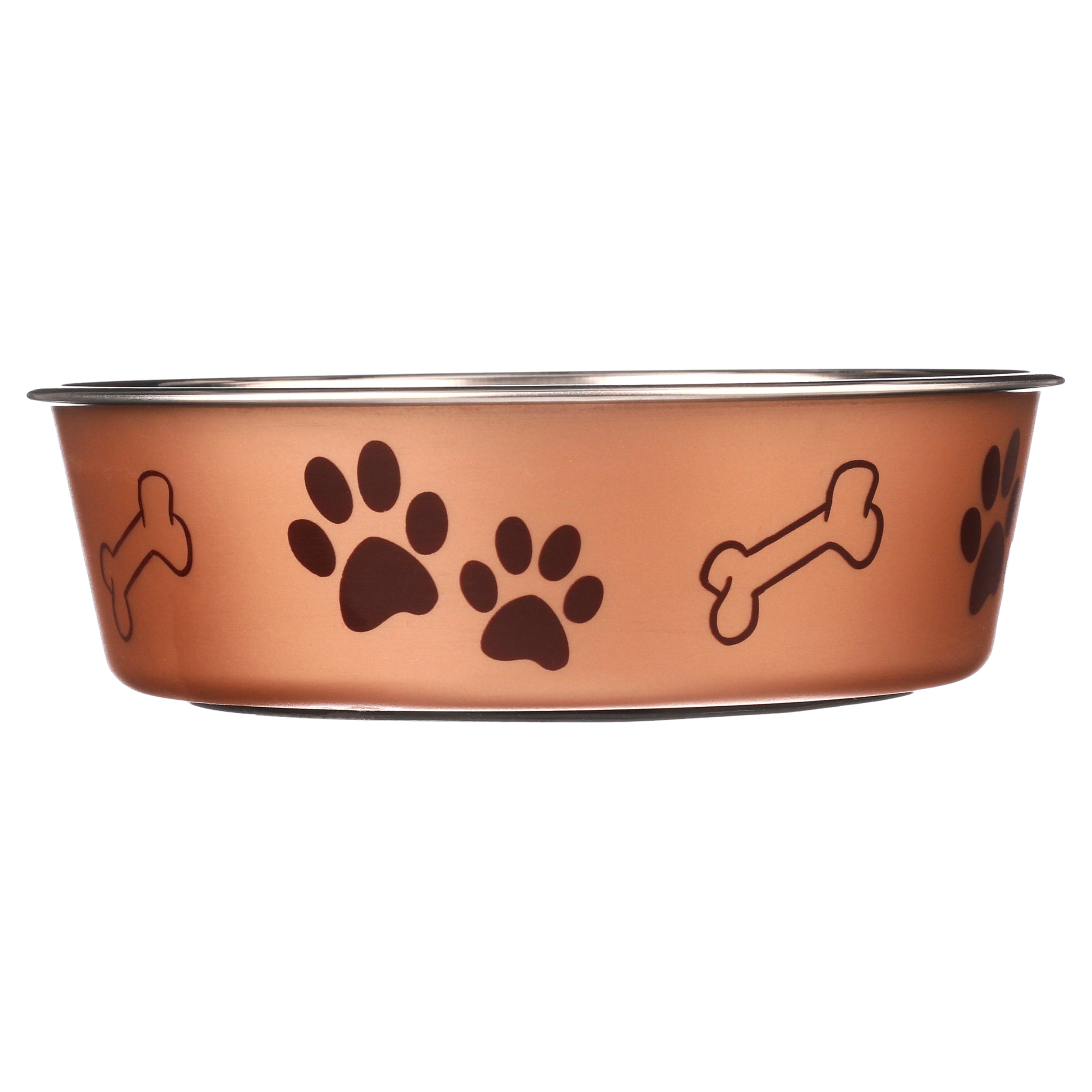 Loving Pets Bella Bowls Pet Bowl, Metallic Grape, Large, On Sale