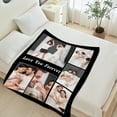 thumbnail image 5 of Personalized Blanket with Photo Text, Custom Soft Flannel Blanket Pets Adult Blanket for Couch Bedroom Living Room Christmas Valentine Birthday Gift, 5 of 6