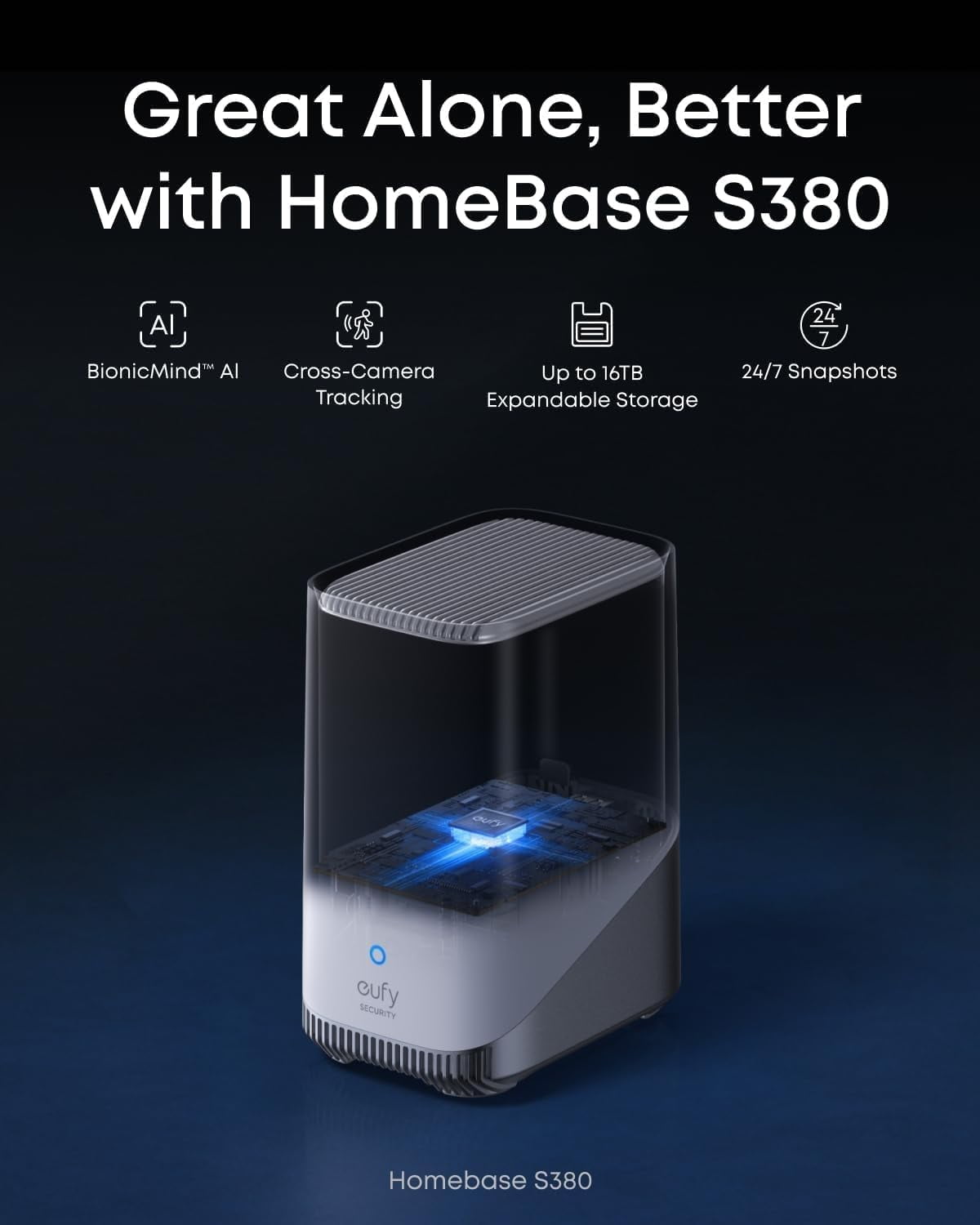 eufy Security eufyCam S4 4-Cam Kit, Solar Security Camera Wireless Outdoor, Triple Lens Bullet-PTZ Cam, 4K UHD, 360° Pan and Tilt, Auto Track, 8× Hybrid Zoom, Color Night Vision, Expandable Storage