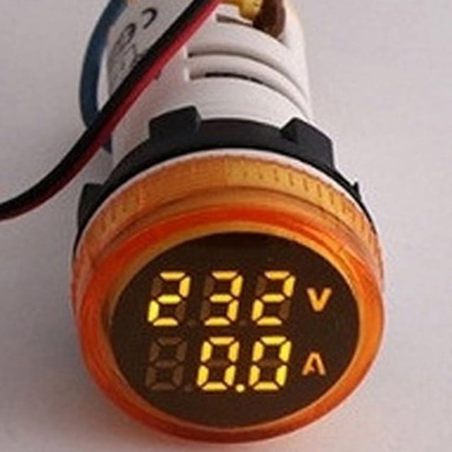 Lefu Digital Ammeter Voltmeter Voltage Current Meter AC 50-500V 0-100A LED Round