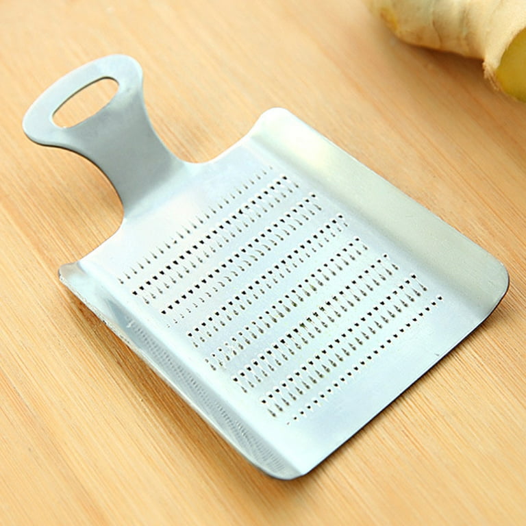 XYBHRC Ginger Grater, Garlic Grater Press Mincer Spoon Shape Stainless  Steel Garlic Ginger Fruits Root Vegetable Grater Grinder Spoon for Cheese
