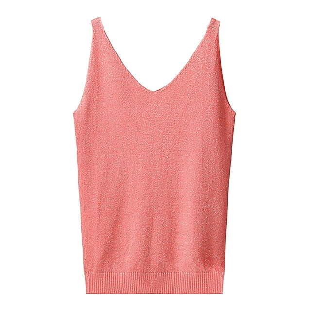 DXOUPM Womens Tank Tops Summer V Neck Loose Lightweight and Breathable Vacation Beach Shirts