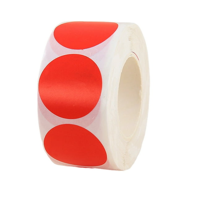 500 Pcs Autocollants Ronds de 1 Pouces à Points Colorés Étiquettes de Codage Couleur Imperméables Autocollants à Pois pour Bureau Étudiant Classe