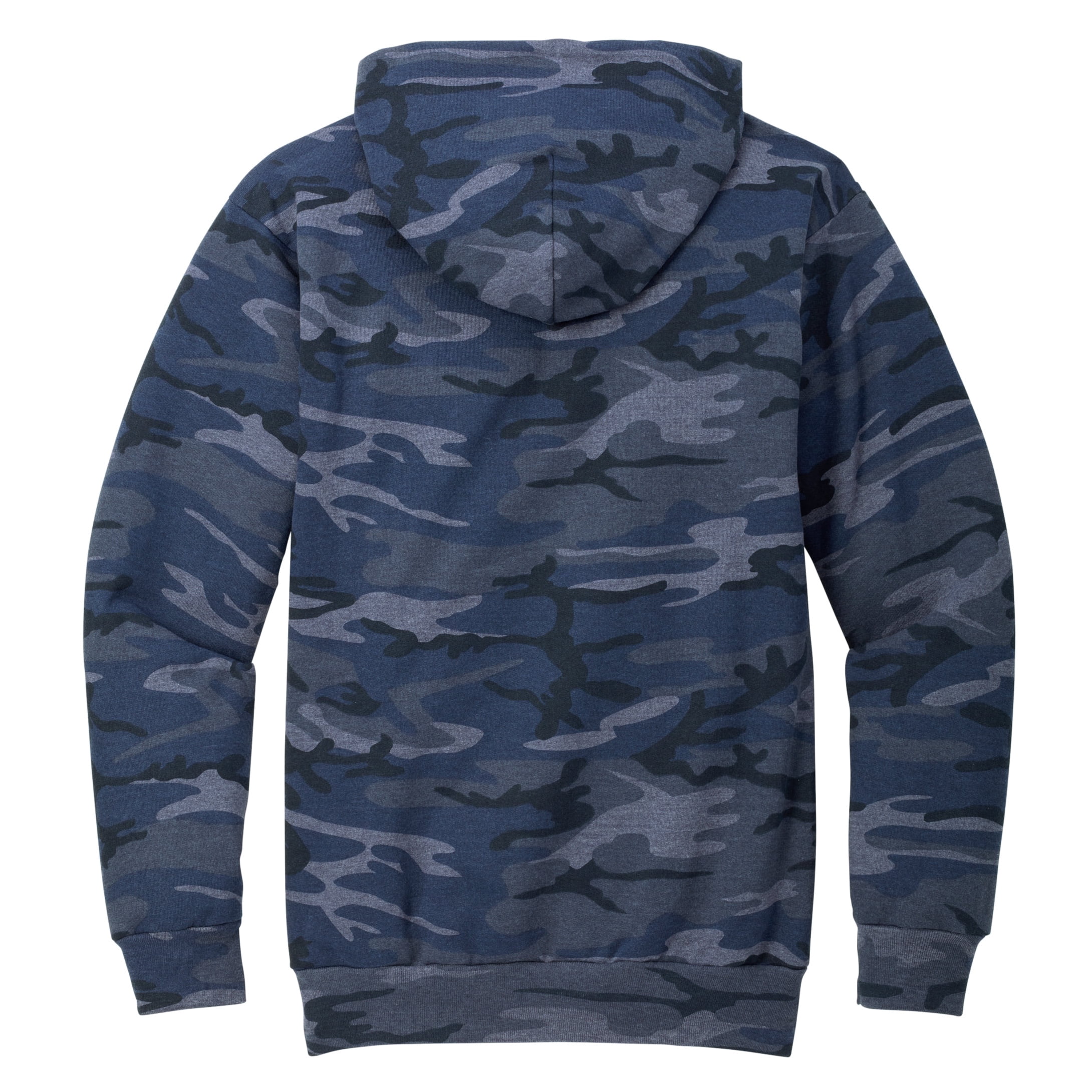 Mafoose Men's Core Fleece Classic Camo Pullover Hooded Sweatshirt Heather Navy Camo 3XL