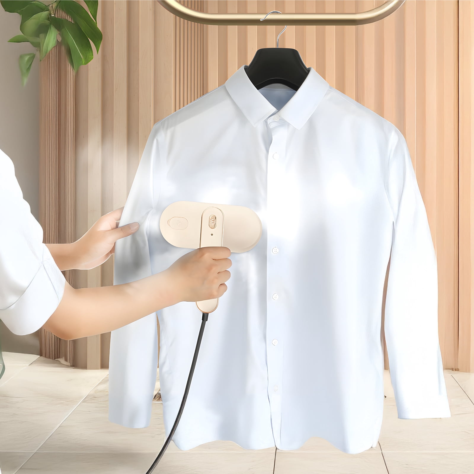 Mini Steam Iron for Clothes, Foldable Handheld Steamer with 1000W Power, 70 ml Water Tank, 15 g/min Steam Output, Compact Travel Garment Steamer for All Fabrics