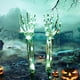 thumbnail image 1 of Ilumina Las Decoraciones De Halloween. Halloween Bones Hand Props Tamaño real para patio al aire libre Jardín Césped Verde, 1 of 4
