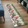 thumbnail image 5 of Grey Christmas Kitchen Runner Rug 2x6 Washable Runners for Hallway Non Slip Gnomes Xmas Tree Snowflake Gifts Large Area Rug Indoor Floor Carpet for Bathroom Laundry Entryway Bedroom Living Room, 5 of 8