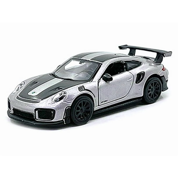Porsche 911 GT2 RS Silver Metallic with Carbon Stripes 
