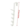 thumbnail image 6 of Wall Mounted Coat Rack,Door Hook Hanger, 5-Hook -Duty Organizer Rack,Bathroom Shower Hanger Shoe Organizer Ironing Board, Construction for Jacket ,Coats, Hats in room Entryway (White), 6 of 9